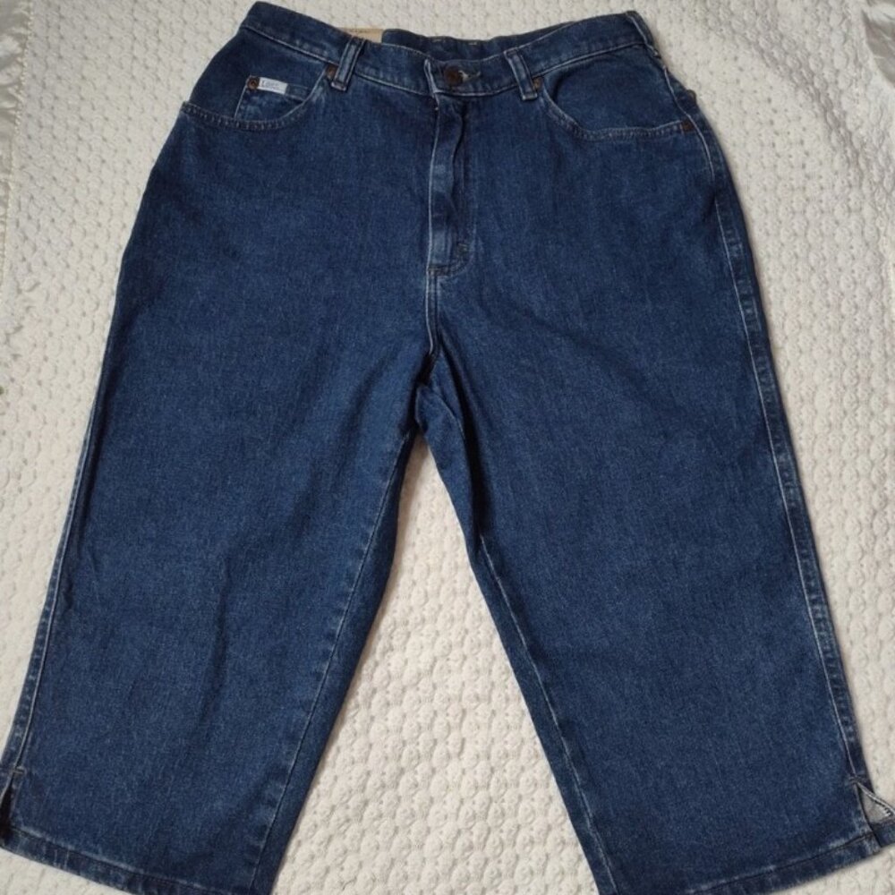 NWT Lee Women Full Waist Capri Jeans Size 12 Medium